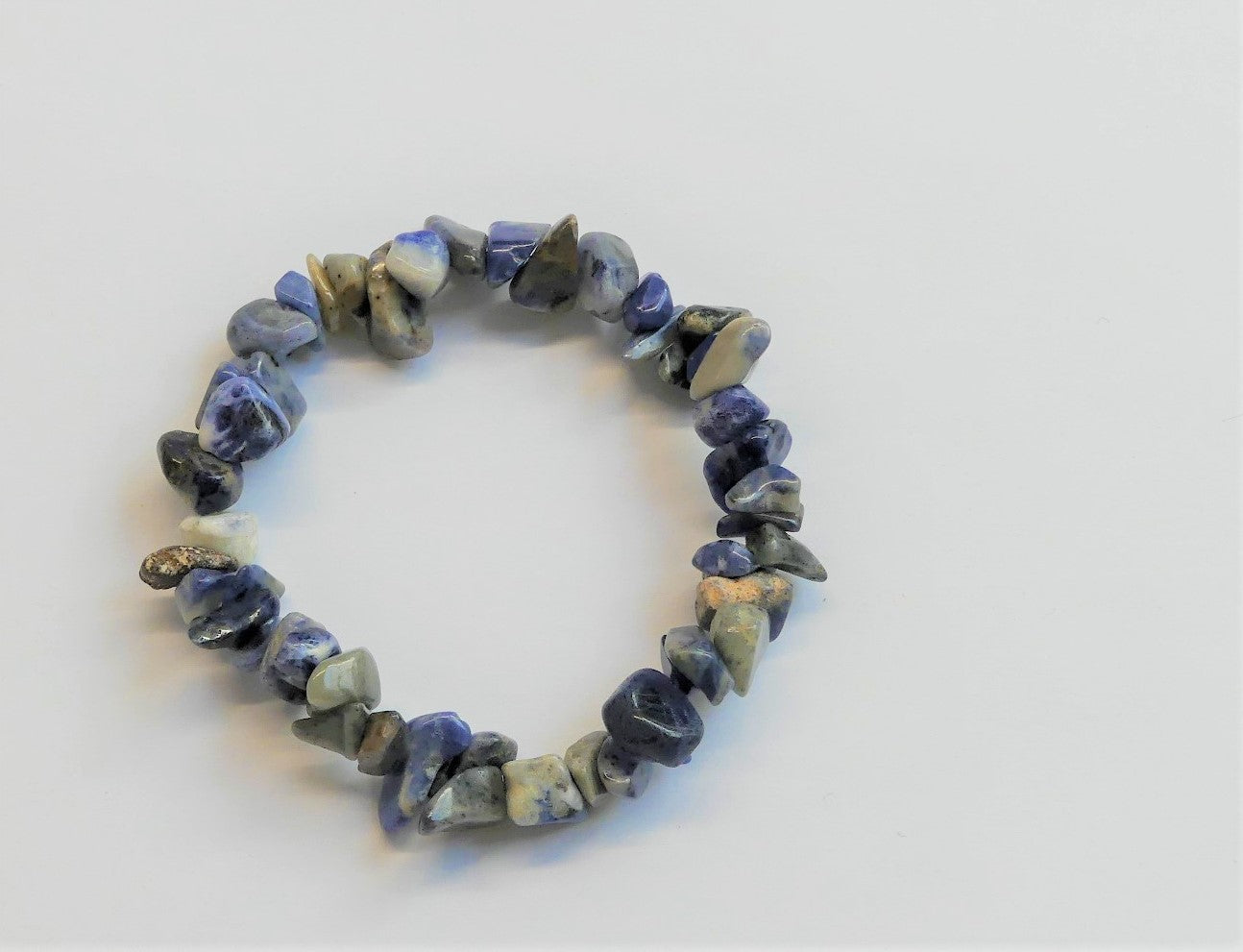 Bracelets extensibles en Perles de Sodalite naturelles - 1 pièce