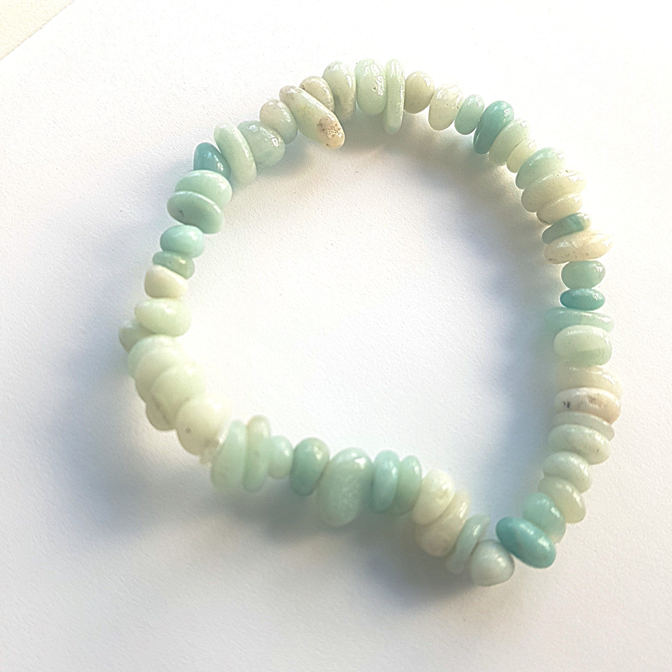 Bracelet extensible - Aigue-marine 1 pce