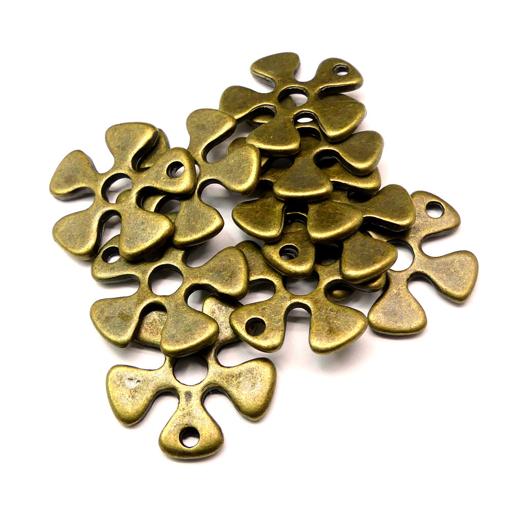 Charms - Fleur bronze 19 mm (1 pce)