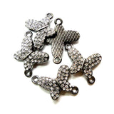 Liens - Papillon charme gunmetal (1pce)