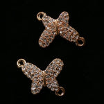 Liens - Papillon charme Or Rose (1pce)