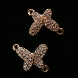 Liens - Papillon charme Or Rose (1pce)