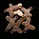 Liens - Papillon charme Or Rose (1pce)