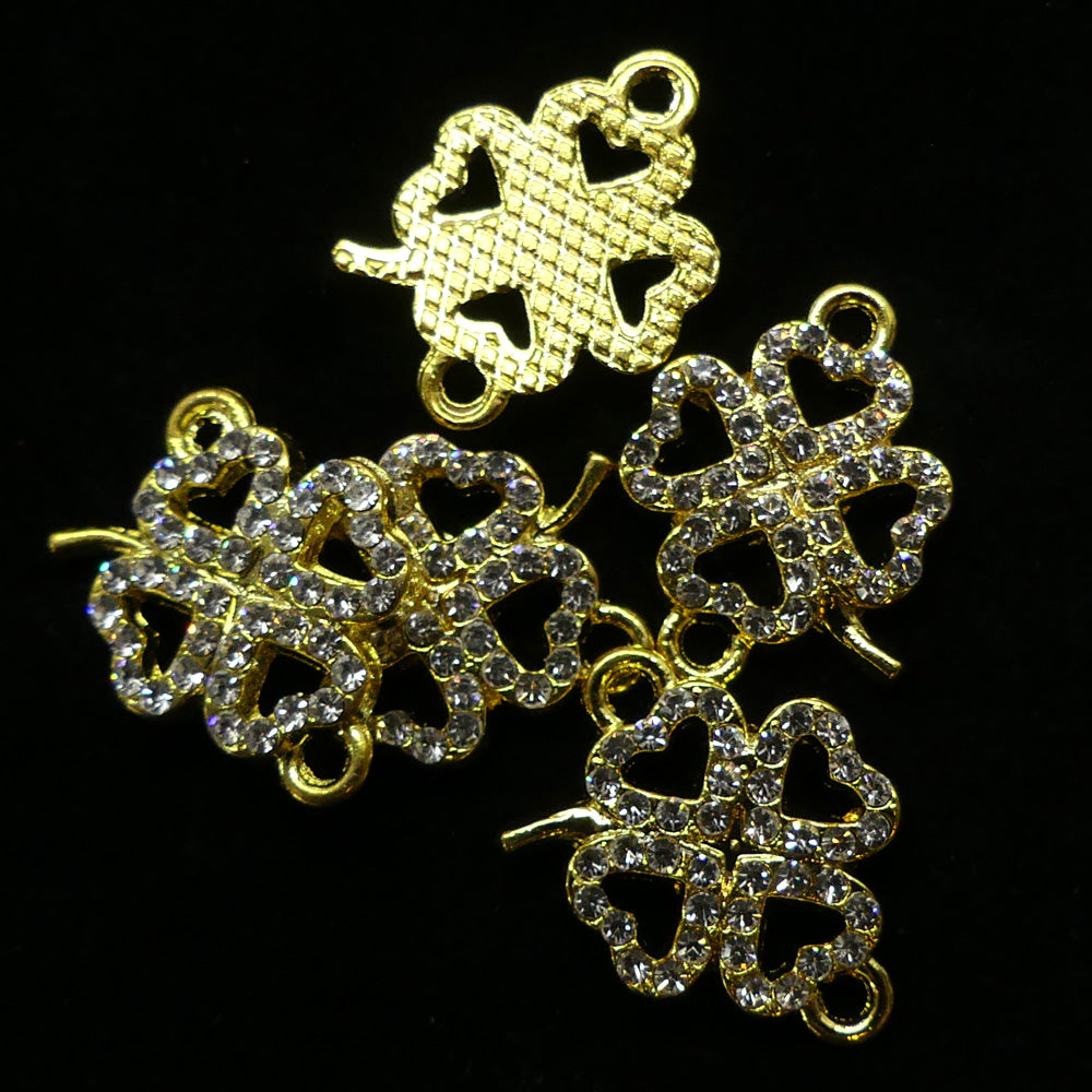 Liens - Trèfle charme doré (1 pce)