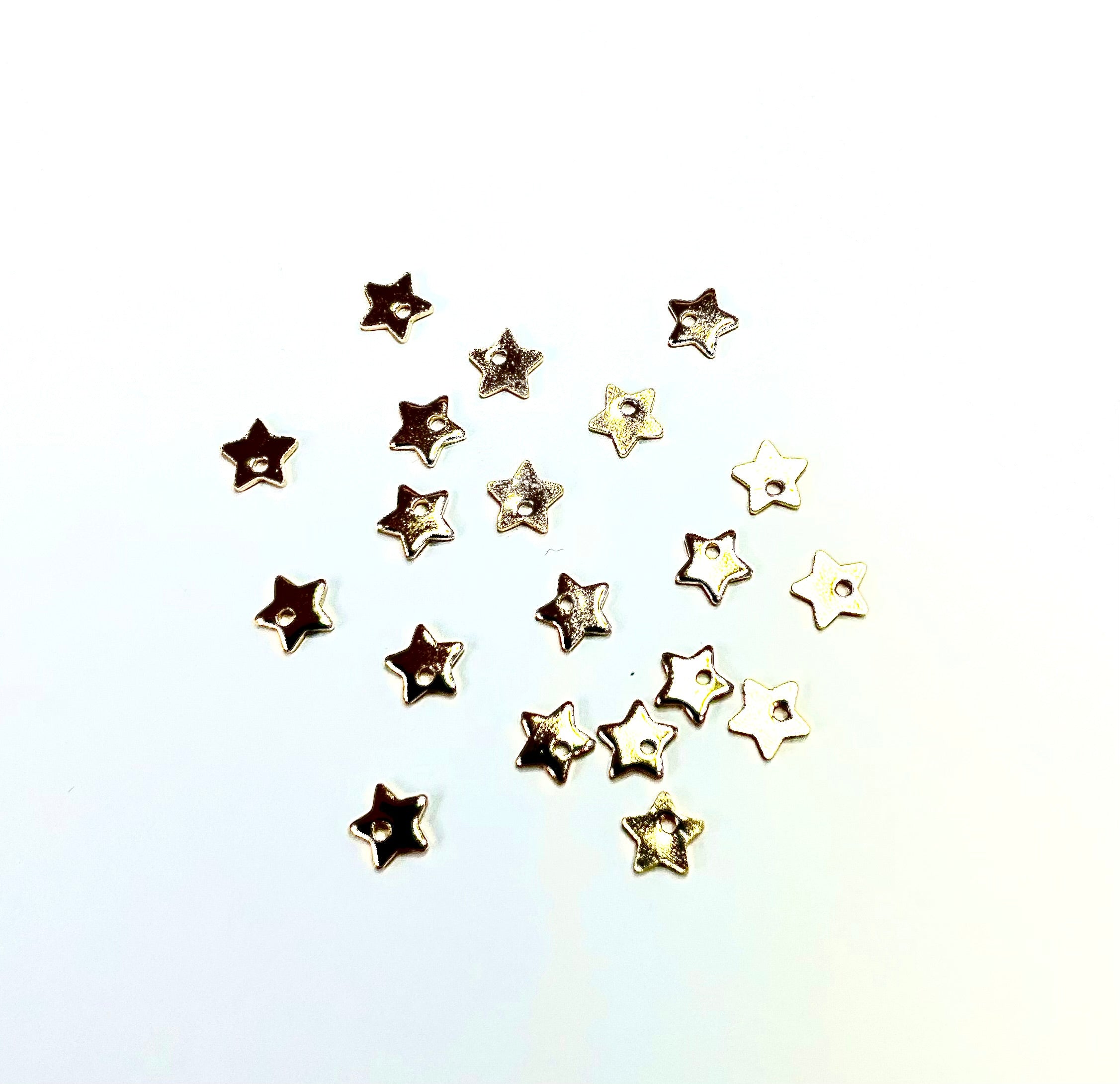 Chams en  acier inoxydable, étoiles, or (10 pces)