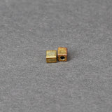 Perle carrée Miyuki Métallique Or Iris (3mm)
