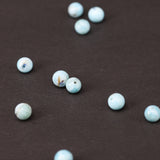 Ronde 6- Larimar naturelle (10 pces)