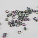 Perle de Crystal Miyuki Berry Transparent Gray Rainbow Luster (4)