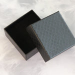 Boîte emballage cadeau noir 7.5 x 7.5 x 3.5 cm