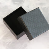 Boîte emballage cadeau noir 7.5 x 7.5 x 3.5 cm