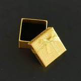 Boîte emballage cadeau nœud papillon doré 5 x 5 x 3.1 cm