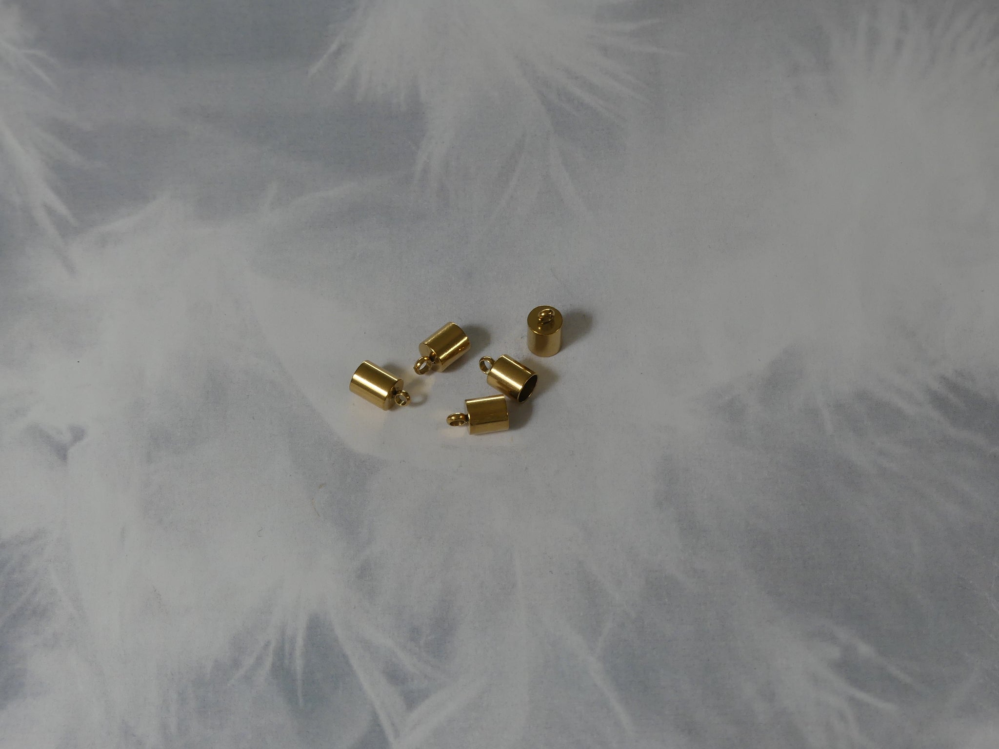 Placage ionique embouts de cordon en acier inoxydable - (2 pces)