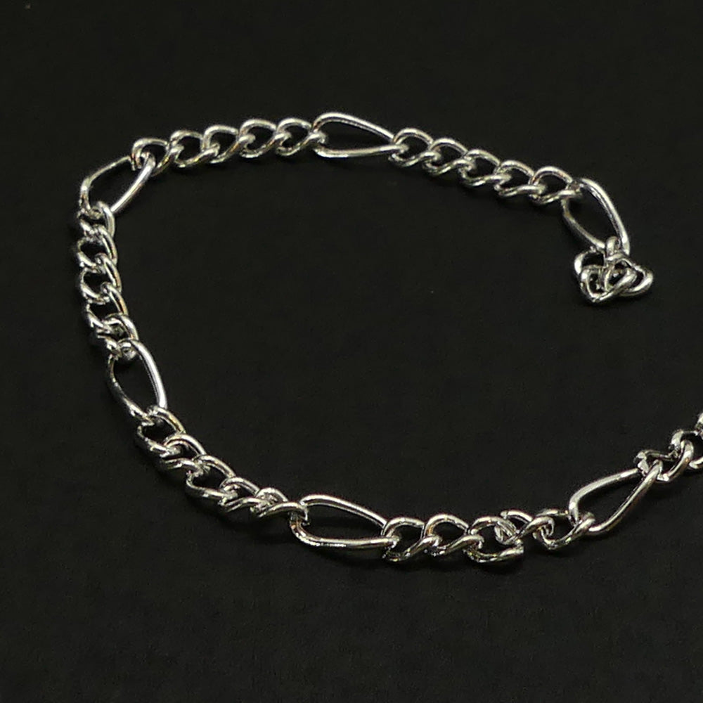 Chaîne Beadalon "Figaro" petit argenté (2 mètres)