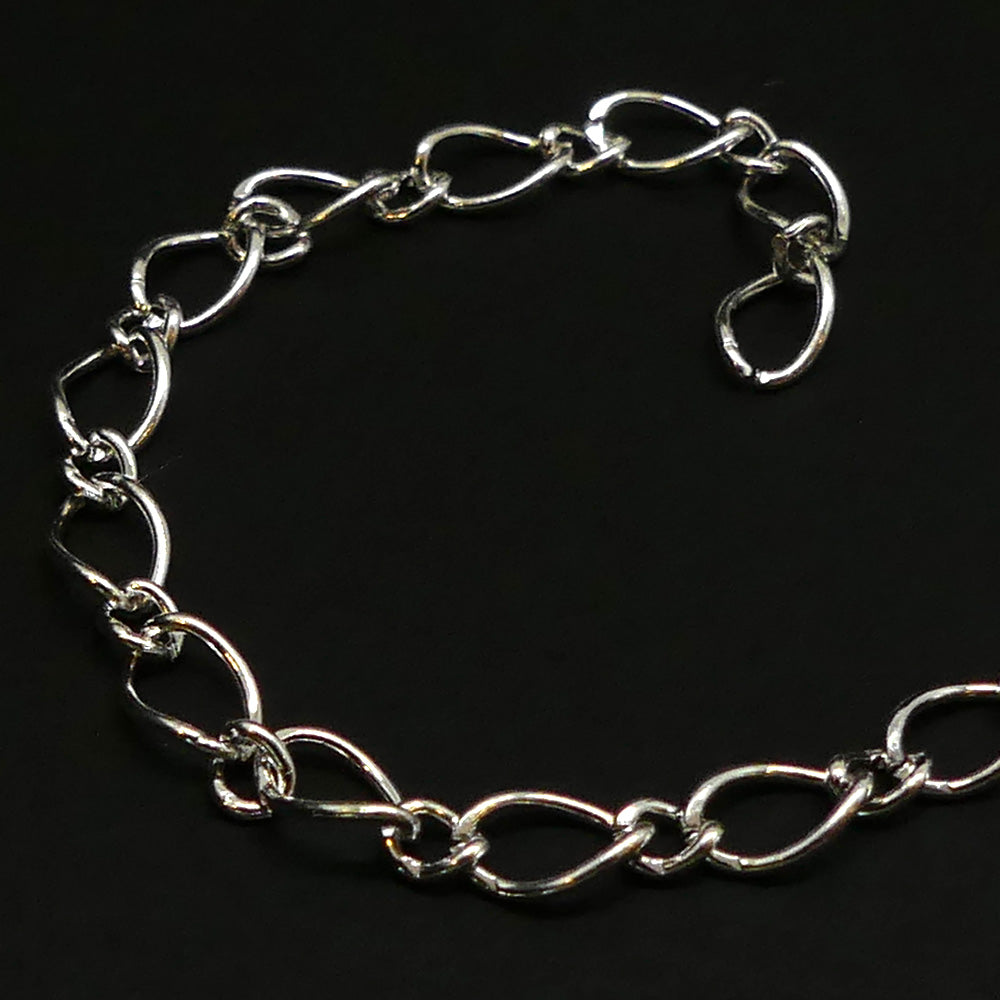Chaîne Beadalon Figaro medium argentée (2 mètres)