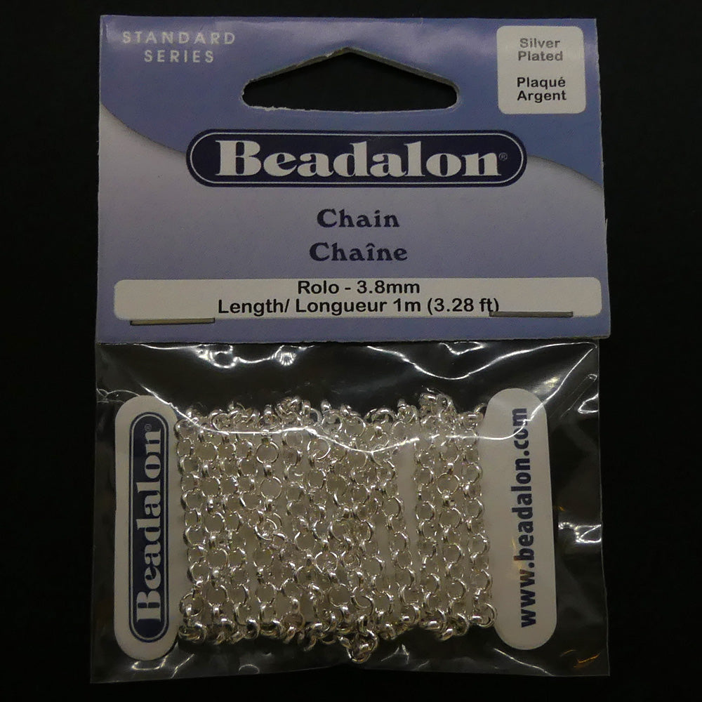 Chaîne Beadalon Figaro medium argentée (2 mètres)