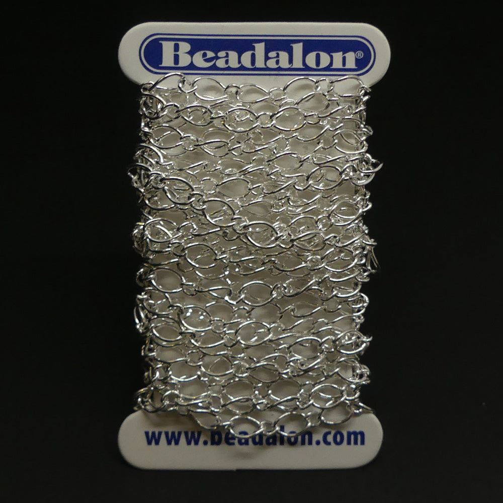 Chaîne Beadalon Figaro medium argentée (2 mètres)