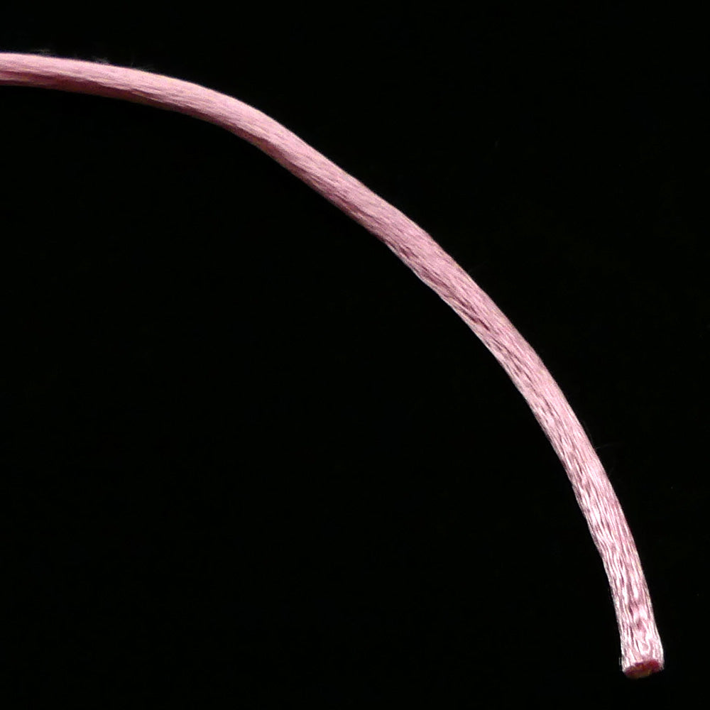 Cordon de satin - Rose 3 mm (3 mètres)
