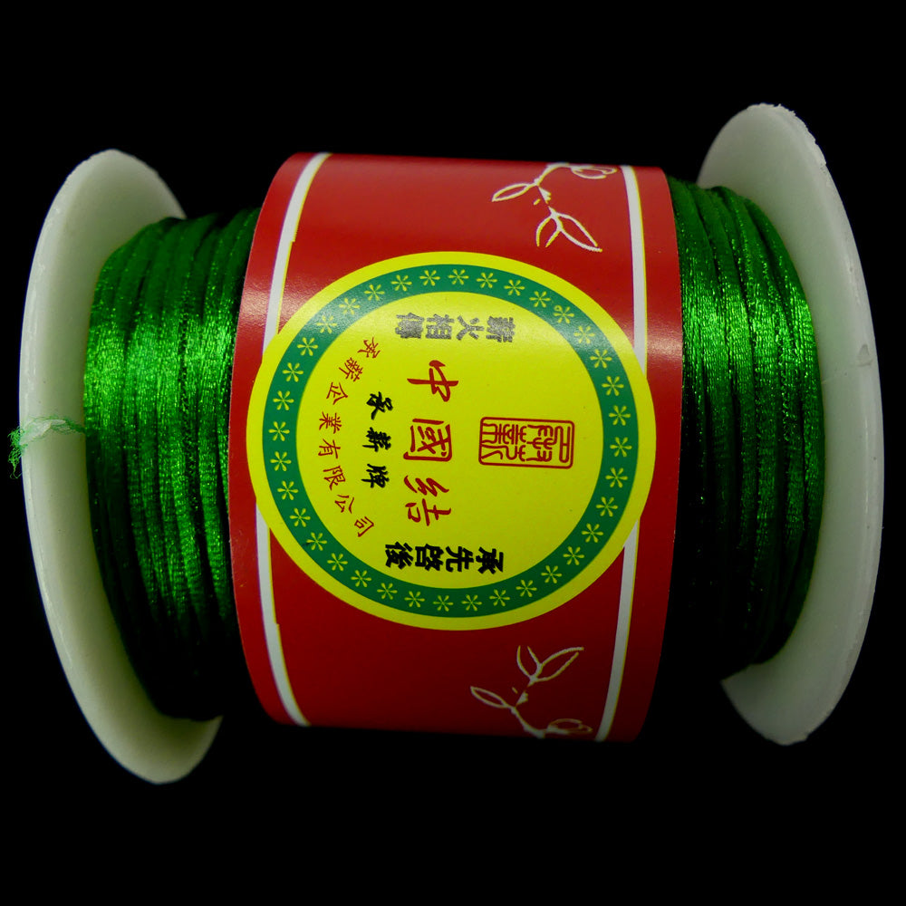 Cordon de nylon - Vert 1 mm (au mètre)