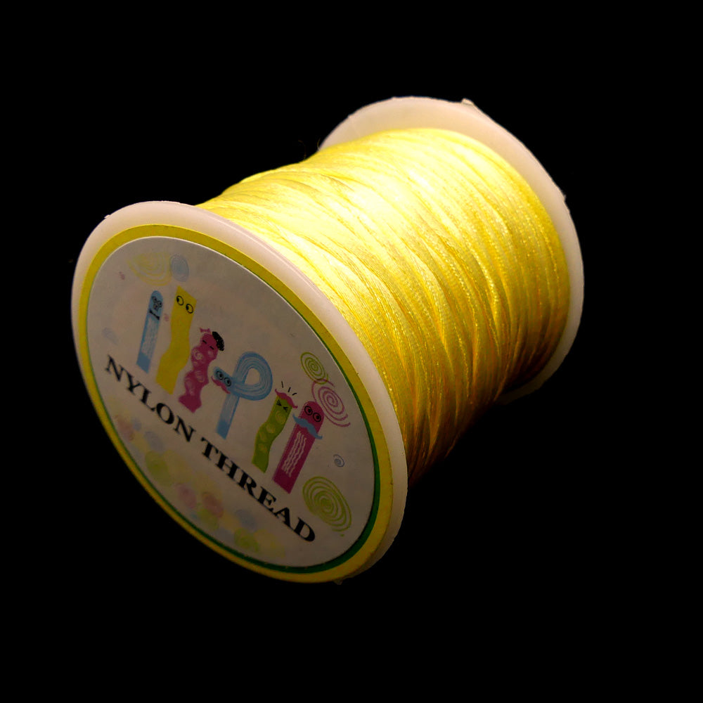 Cordon de nylon - Champagne 1 mm (au mètre)