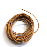 Cordon en cuir grec beige de 5 mètres - (1pièce)