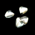 Perle Cœur Argent Sterling 7 x 3 mm (la pièce)