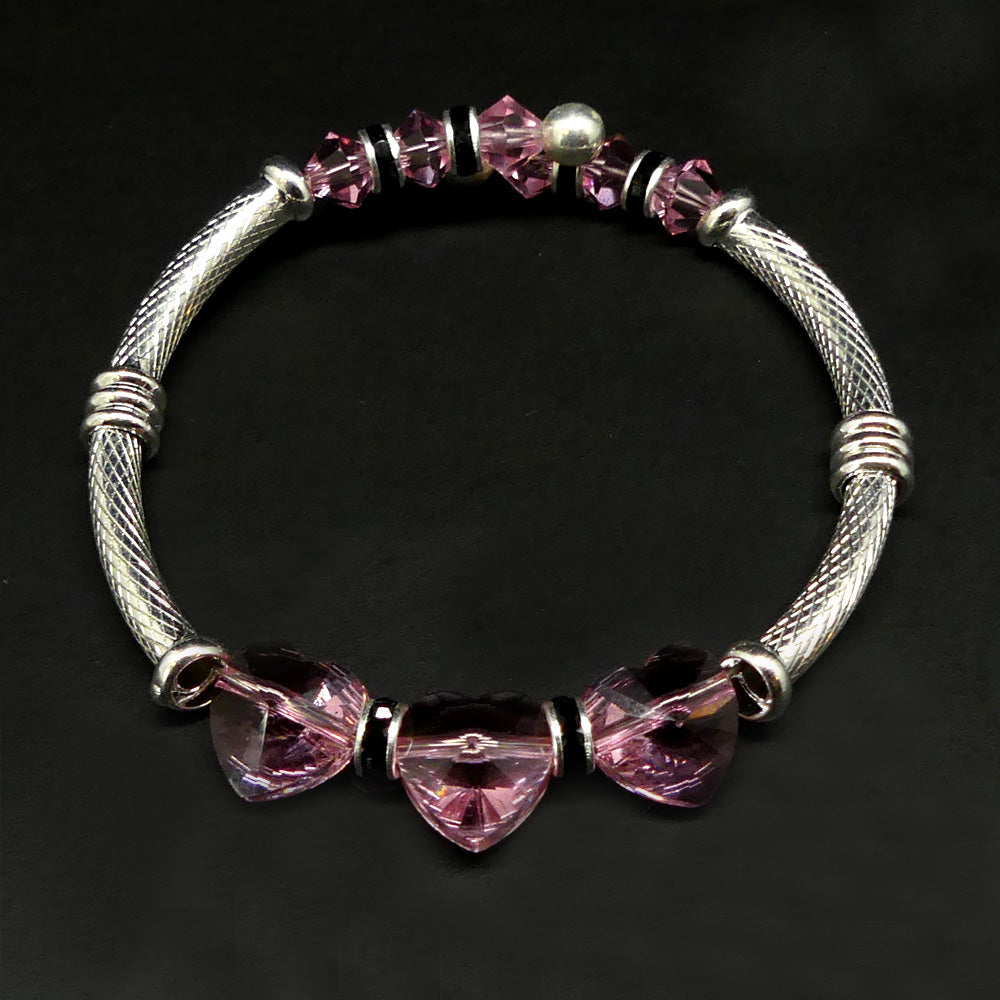 Tube courbé en laiton argenté orné (2 pces)