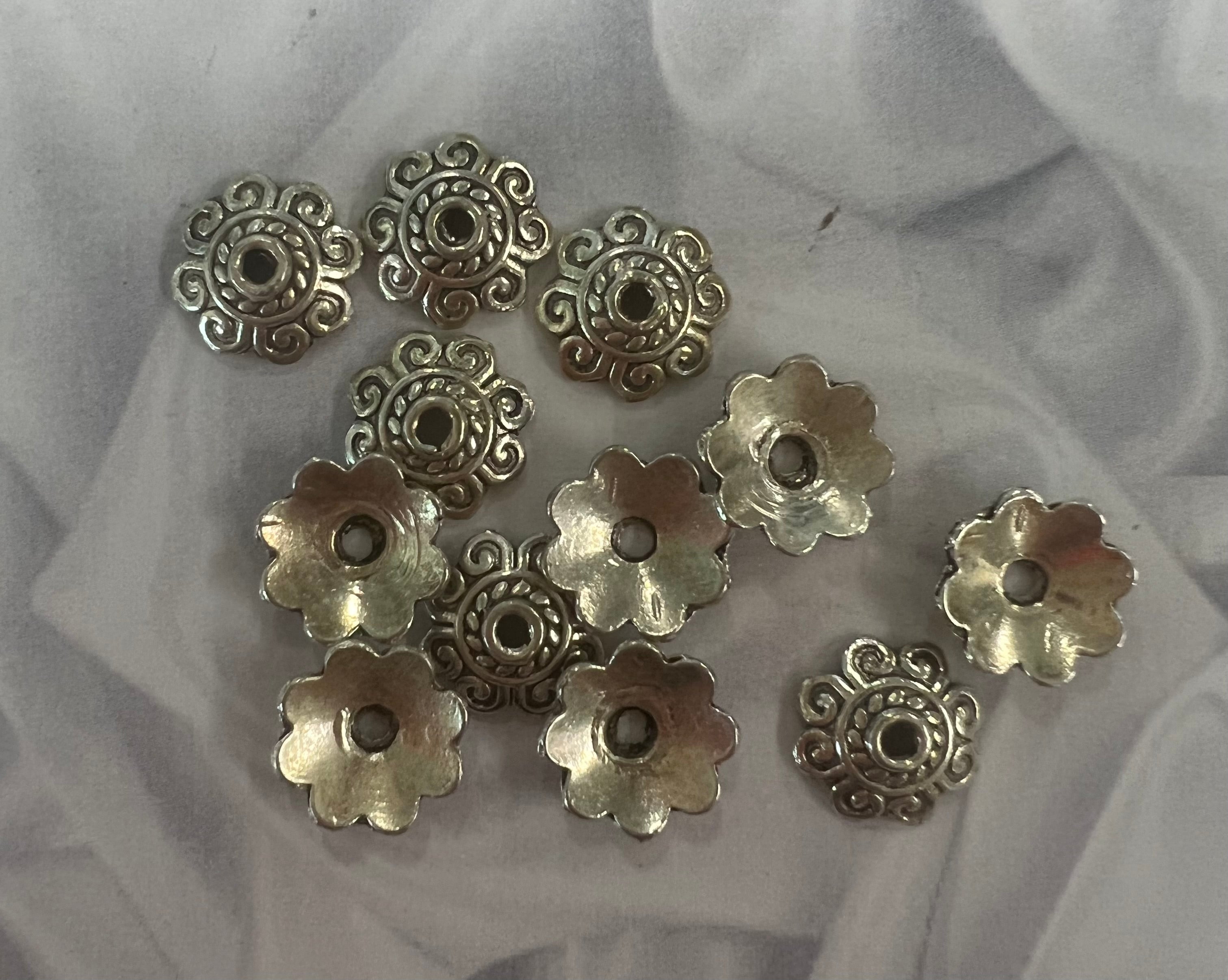 Couvre-perle Fleur style tibet (6 pces)