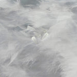 Perle Pointe en verre pressé - Cristal Blanc Mat - 1pce