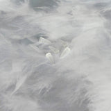 Perle Pointe en verre pressé - Cristal Blanc Mat - 1pce