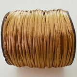 Cordon de Nylon - Doré 2 mm (au mètre)
