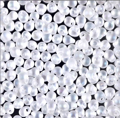 Goutte Miyuki Perle Cristal Transparent Mat AB (3.4mm)