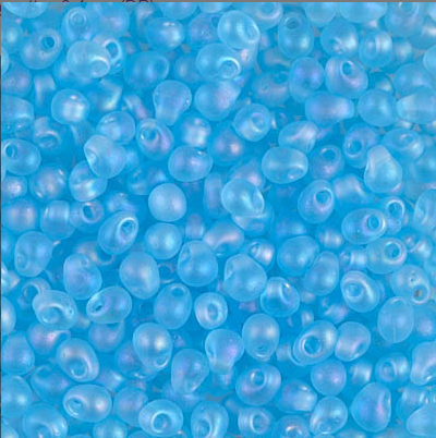 Goutte Miyuki Matte Transparent Aqua AB (3.4mm)