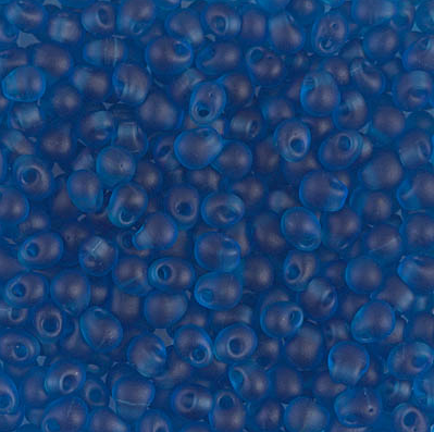 Goutte Miyuki Mat Transparent Capri Bleu (3.4mm)