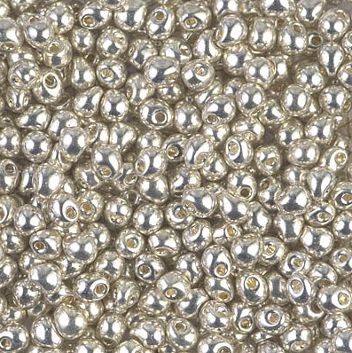 Goutte Miyuki Gal Silver (3.4mm)