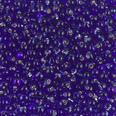 Goutte Miyuki Silverlined Cobalt (2.8mm)