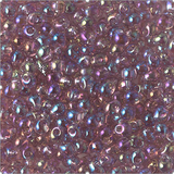 Goutte Miyuki Sparkling Amethyst Lined Smoky Amethyst (3.4mm)