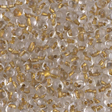 Goutte Miyuki Sparkling Metallic Gold Lined Crysatl (3.4mm)