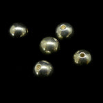 Embout  rond Argent Sterling 5 mm (la paire)