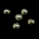 Embout  rond Argent Sterling 5 mm (la paire)