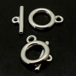 Fermoir - collet argenté 10.5 mm (à la pièce)