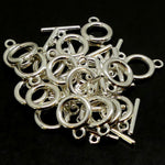 Fermoir - collet argenté 10.5 mm (à la pièce)