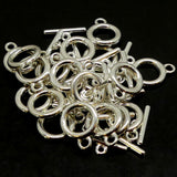 Fermoir - collet argenté 10.5 mm (à la pièce)