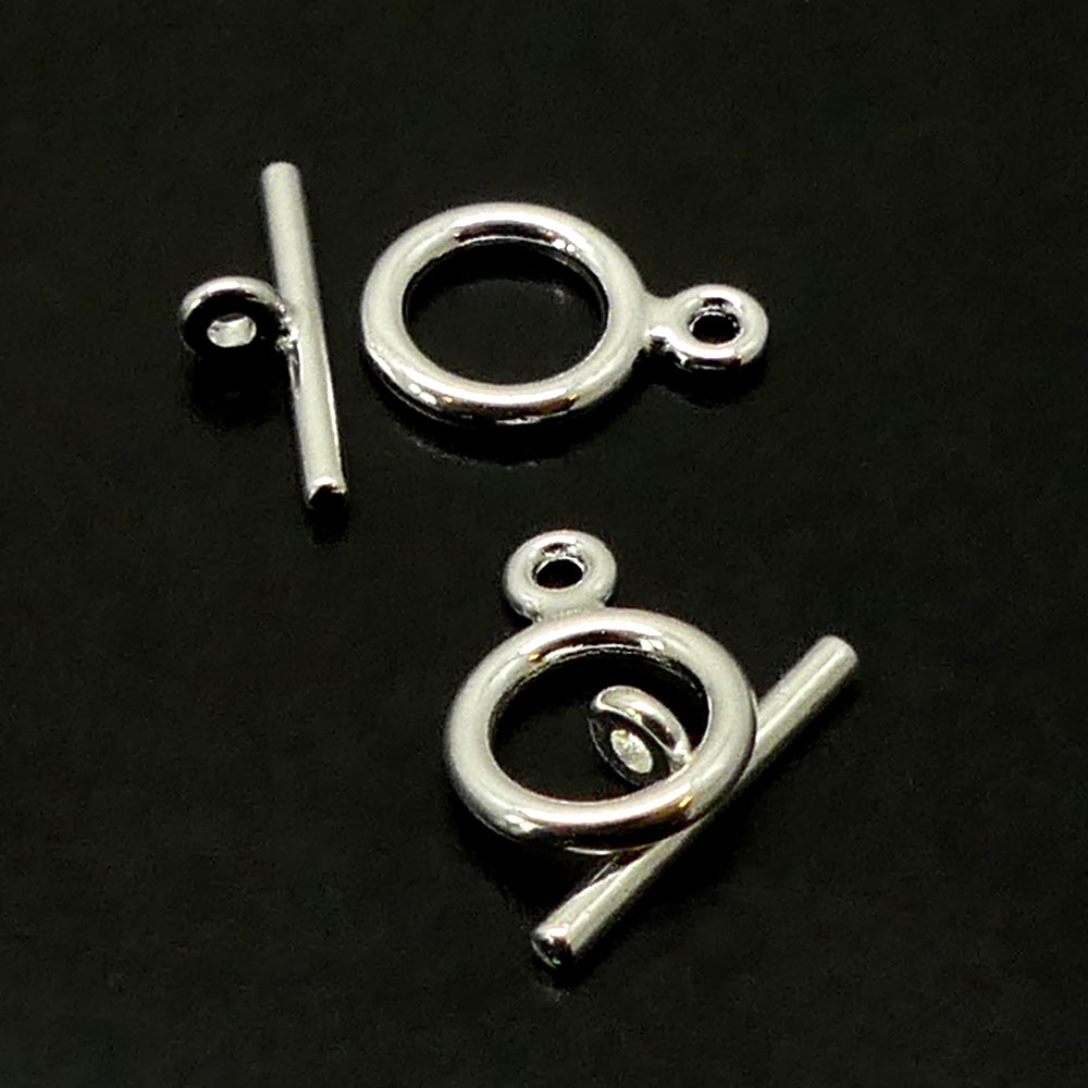 Fermoir - Collet Argenté 9 mm (à la pièce)