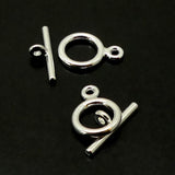 Fermoir - Collet Argenté 9 mm (à la pièce)