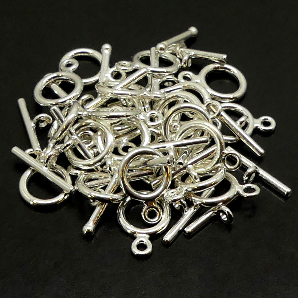 Fermoir - Collet Argenté 9 mm (à la pièce)