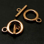 Fermoir - Collet plaqué cuivre 10.5 mm (à la pièce)