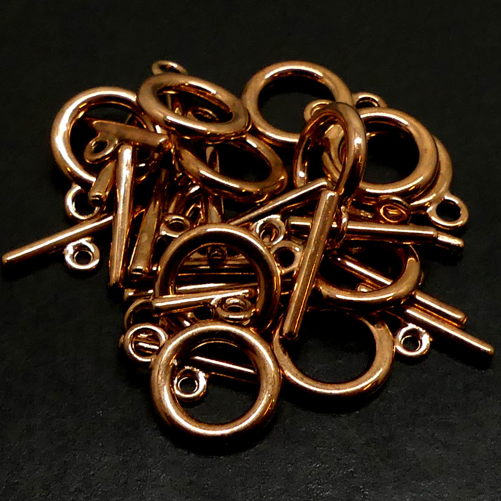 Fermoir - Collet plaqué cuivre 10.5 mm (à la pièce)