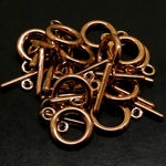 Fermoir - Collet plaqué cuivre 10.5 mm (à la pièce)