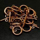 Fermoir - Collet plaqué cuivre 10.5 mm (à la pièce)