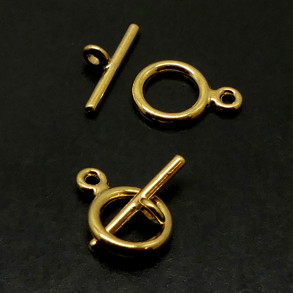 Fermoir - Collet Doré 9 mm (à la pièce)